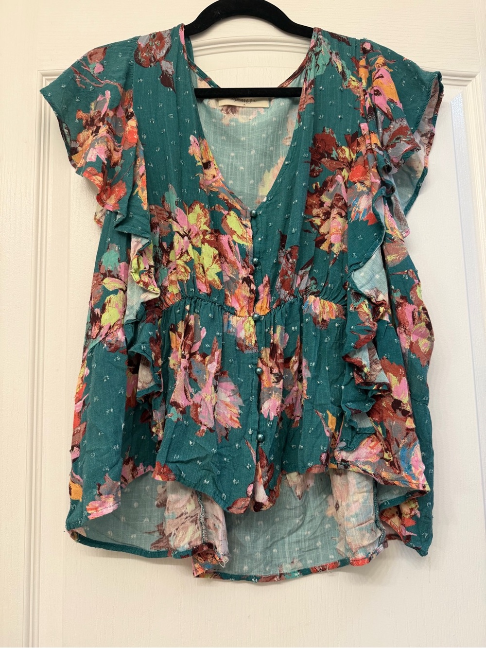Arula Floral V-Neck Top